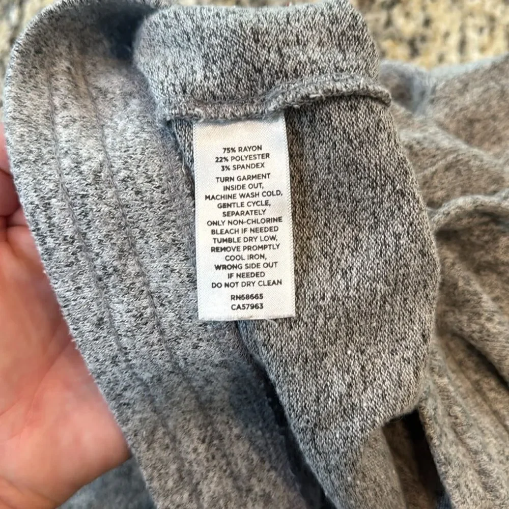 Zella Girl Heather Gray jogger tie Sweatpants